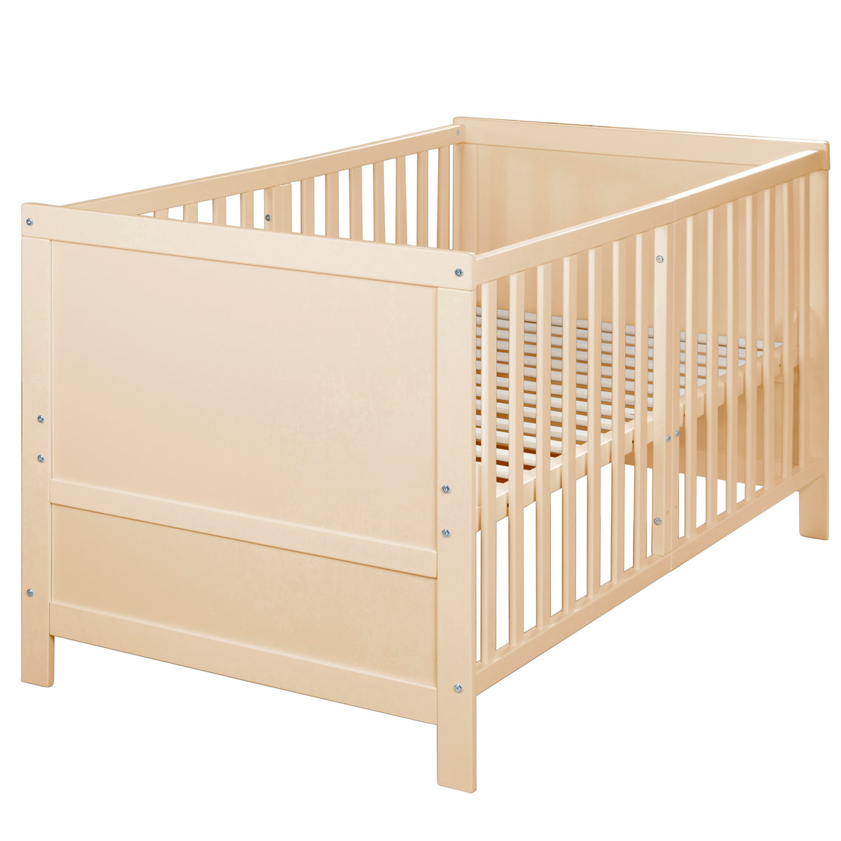 Kombi-Kinderbett EASY SLEEP 70x140 inkl. Umbauecken - Holz natur – Freisteller (1/16)