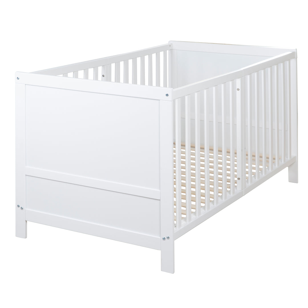 Lit enfant combiné EASY SLEEP 70x140 incl. coins de transformation - Bois blanc laqué – Détourage (5/17)