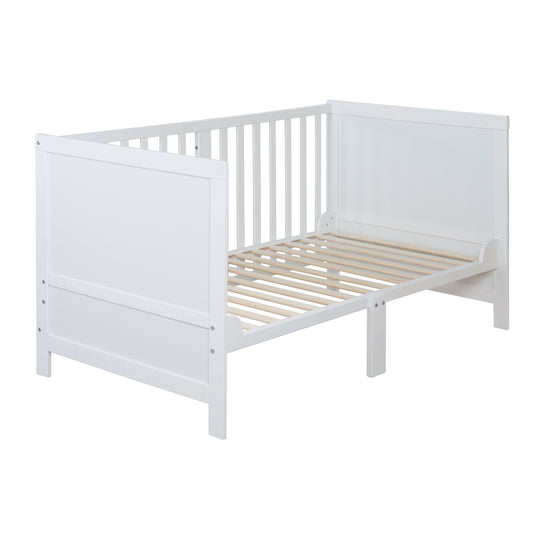 Lit enfant combiné EASY SLEEP 70x140 incl. coins de transformation - Bois blanc laqué – Détourage (6/17)