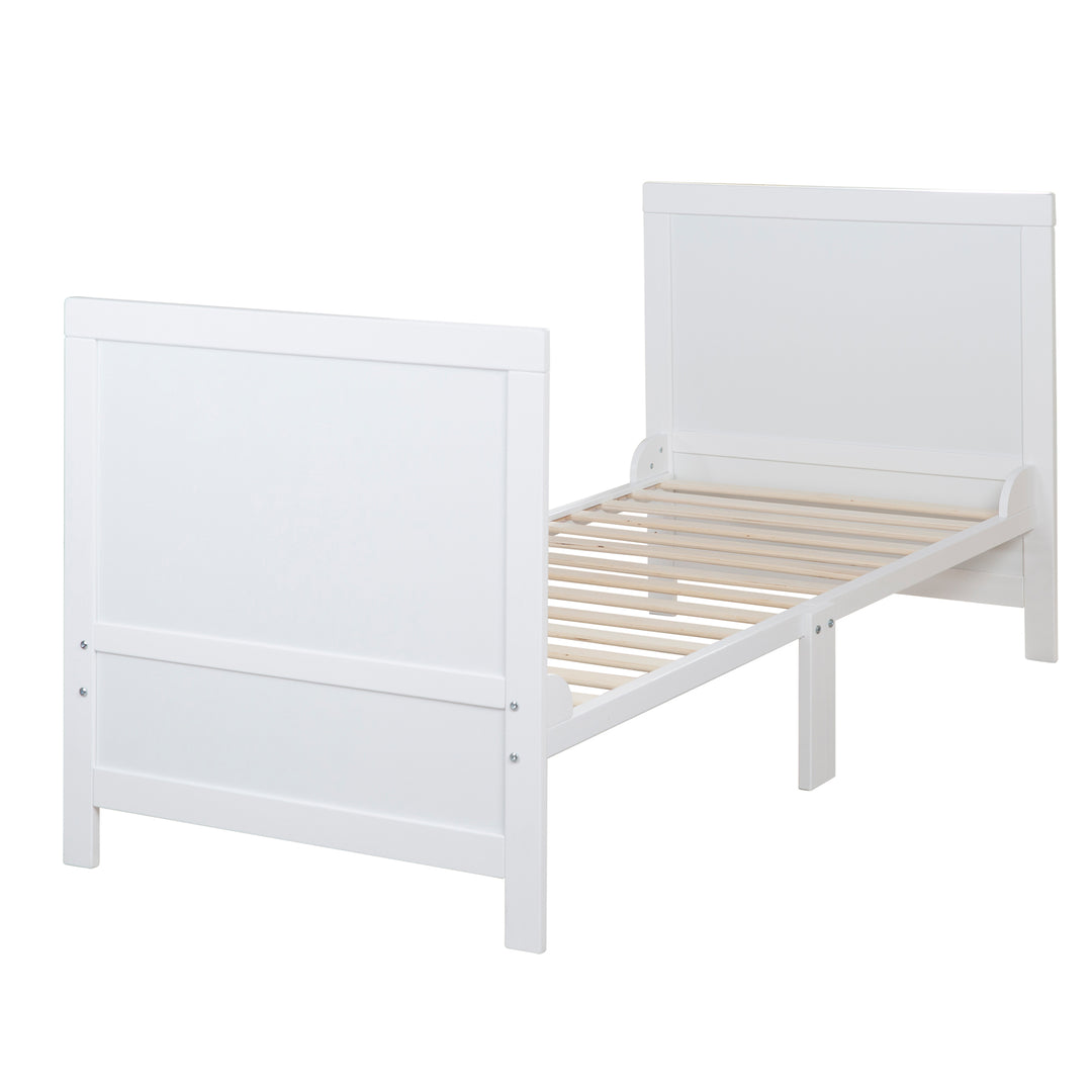 Lit enfant combiné EASY SLEEP 70x140 incl. coins de transformation - Bois blanc laqué – Détourage (7/17)