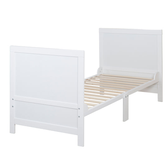 Lit enfant combiné EASY SLEEP 70x140 incl. coins de transformation - Bois blanc laqué – Détourage (7/17)