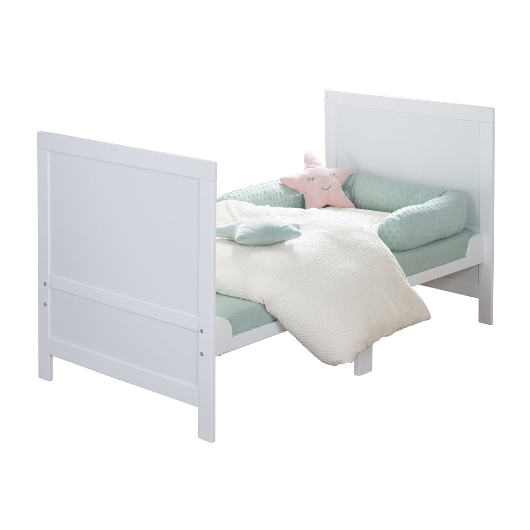 Lit enfant combiné EASY SLEEP 70x140 incl. coins de transformation - Bois blanc laqué – Détourage (8/17)