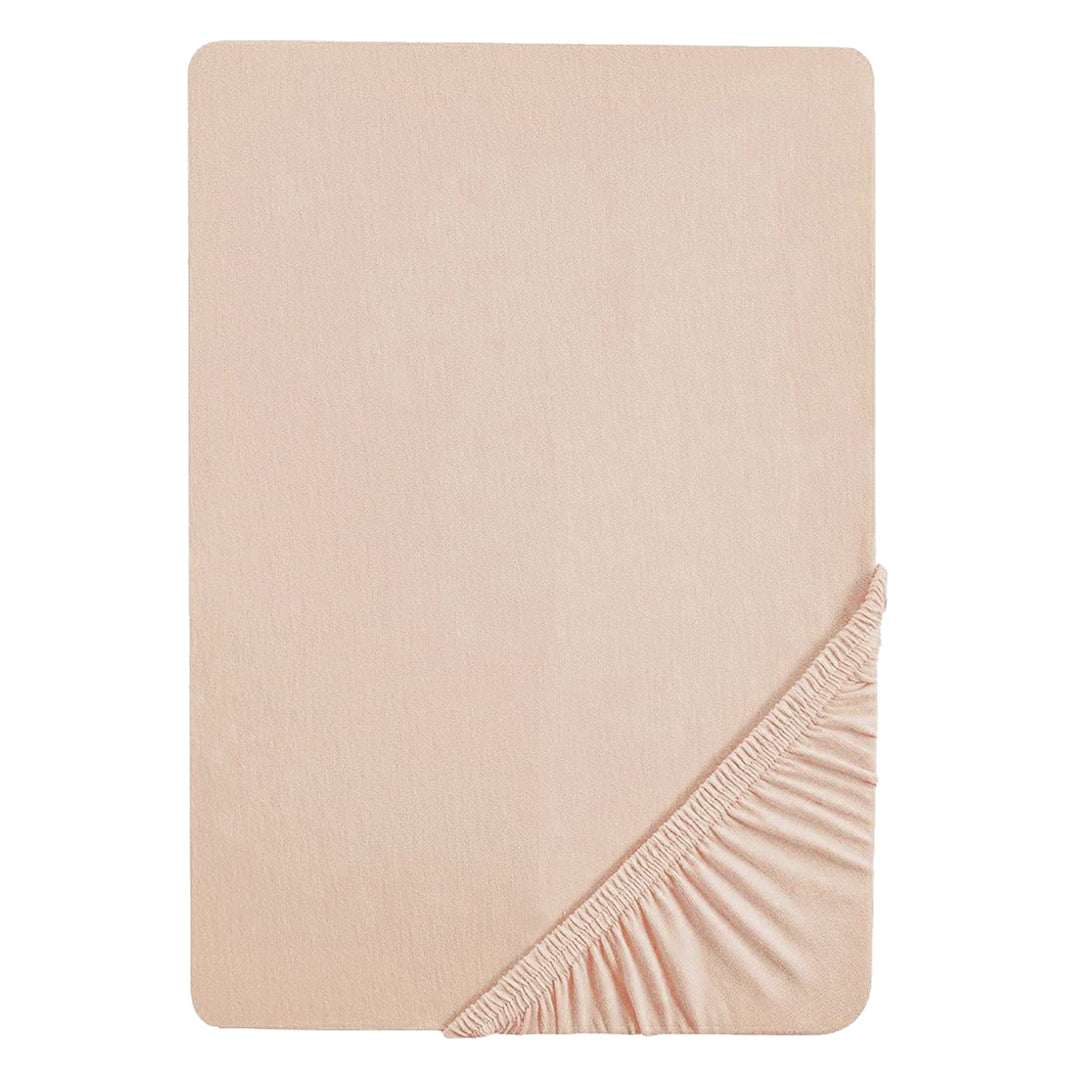 Spannbettlaken 'Frosty Almond' - GOTS und Oeko-Tex Standard 100 - Beige – Freisteller (10/10)