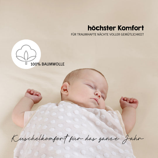 Spannbettlaken 'Frosty Almond' - GOTS und Oeko-Tex Standard 100 - Beige – Milieubild (4/10)