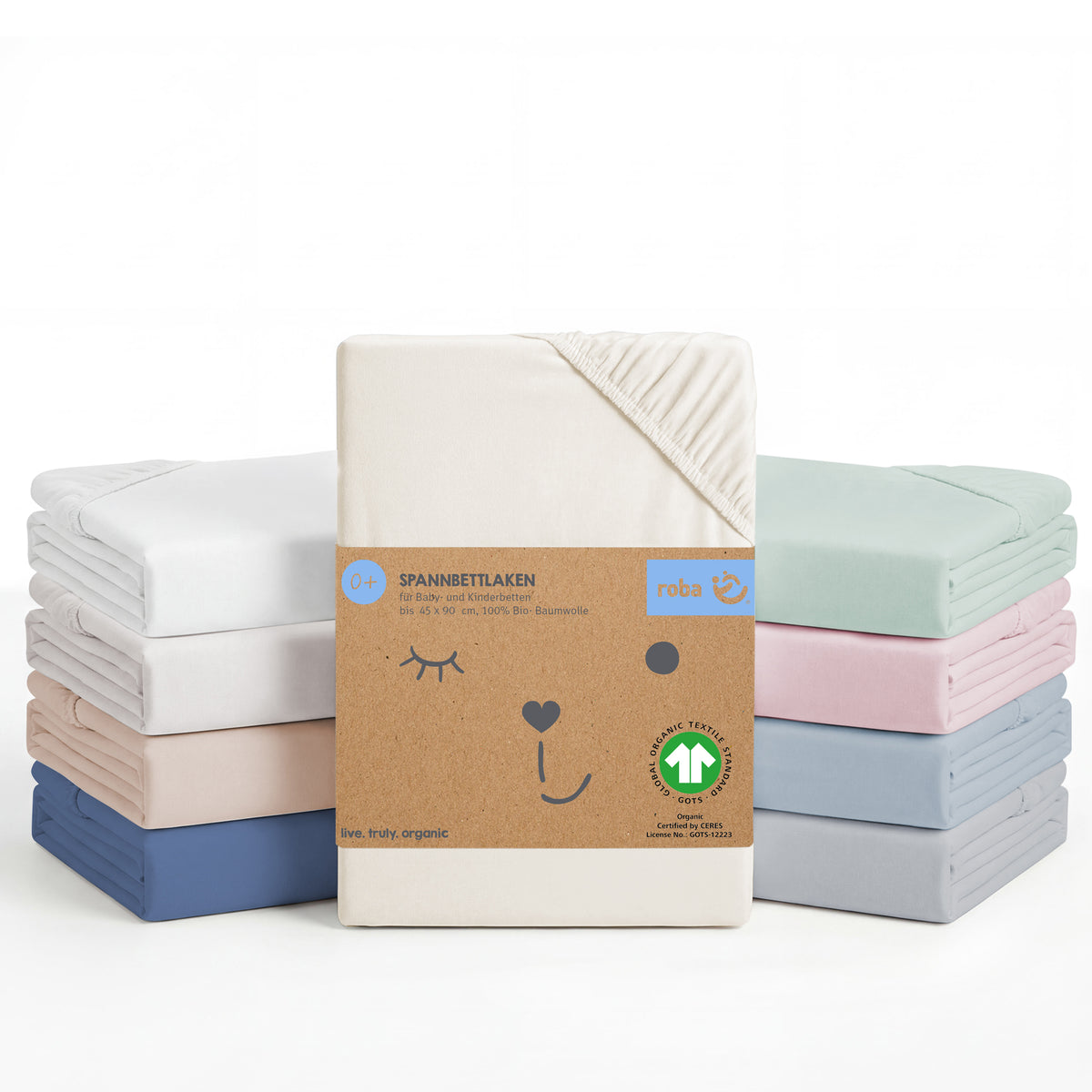 Drap-housse 'safe asleep®' - Single jersey coton - Certifié - Canadian white – Photo du produit (1/11)