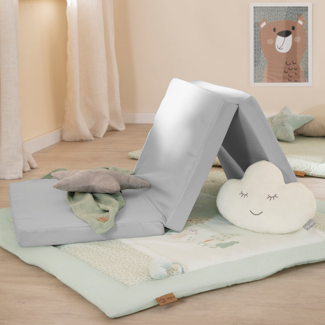 Matelas de lit parapluie 60 x 120 cm 'roba Style gris' incl. sac de transport – Photo d'ambiance (2/6)