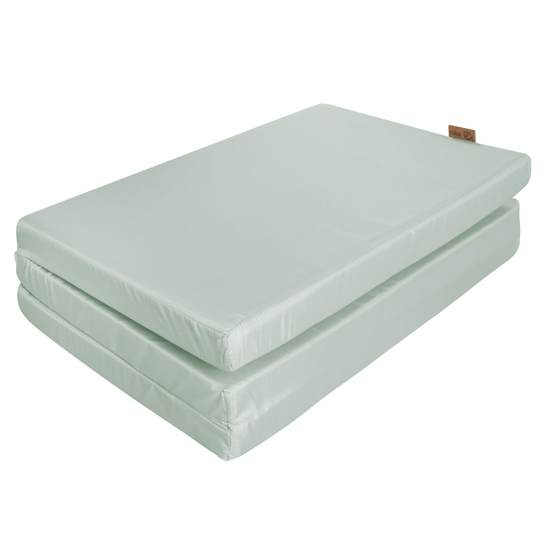 Travel Cot Mattress 60 x 120 cm 'roba Style frosty green' incl. Carry Bag – Cutout (4/6)