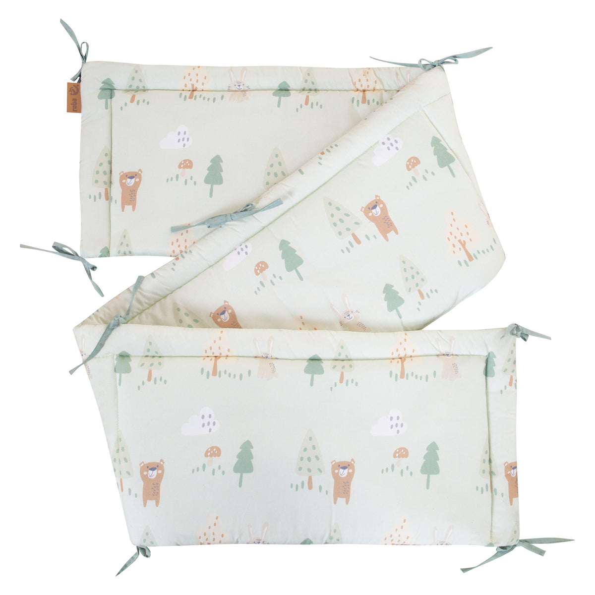 Ensemble de lit 70 x 140 cm 'Woodland Buddies' - Lit enfant évolutif avec accessoires - Couleurs douces – Détourage (9/20)