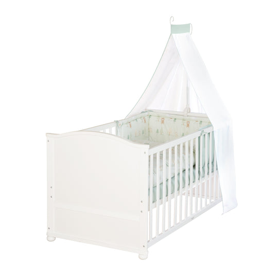 Ensemble de lit 70 x 140 cm 'Woodland Buddies' - Lit enfant évolutif avec accessoires - Couleurs douces – Détourage (1/20)