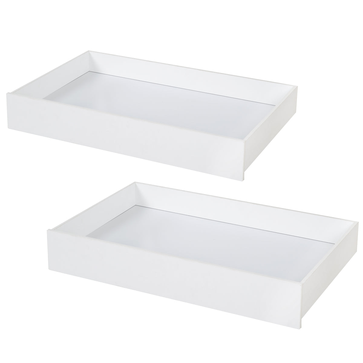 2er Drawers-Set for Montessori House Bed 90 x 200 cm - White – Cutout (1/3)