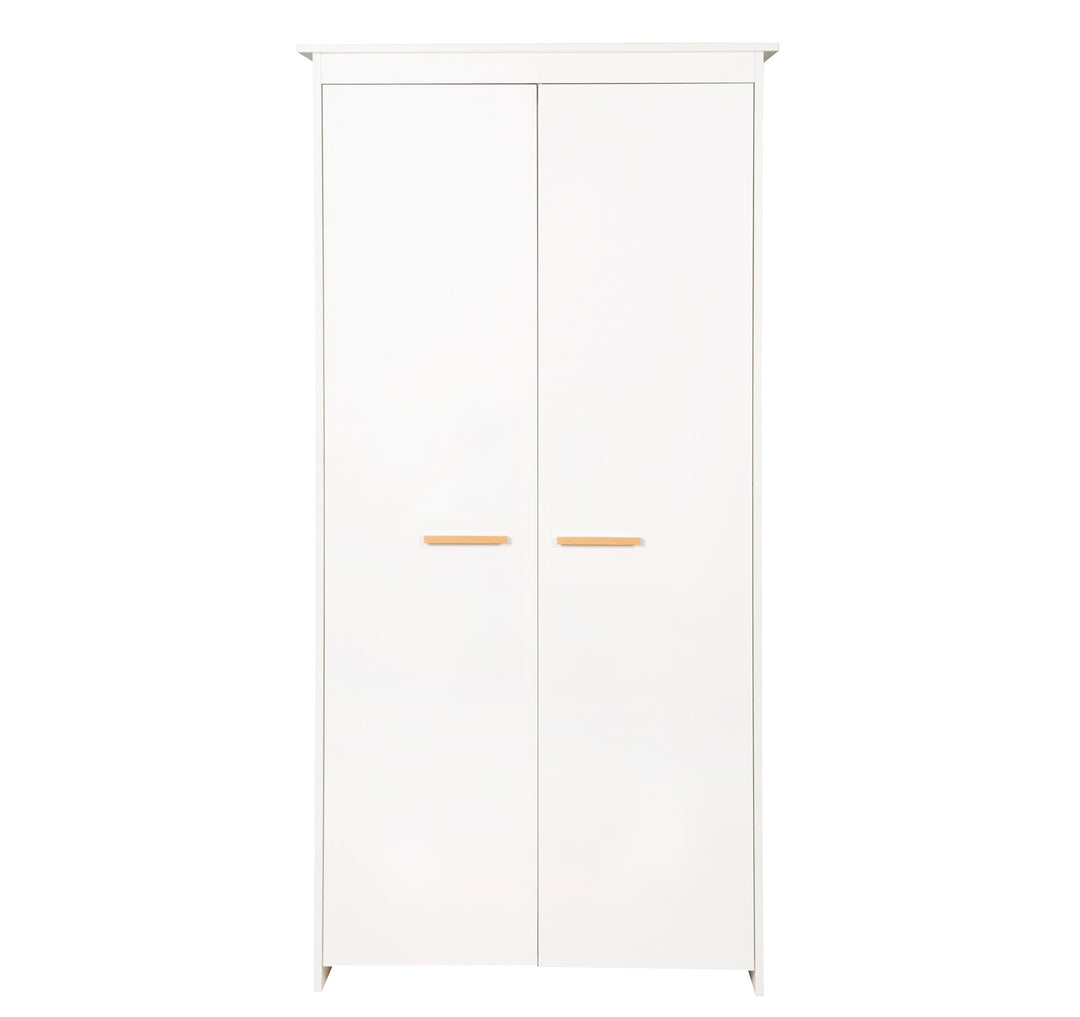 Zimmer Set 'Lilo' - Kombi-Bett 70x140 + Wickelkommode + Kleiderschrank - Weiß – Freisteller (15/19)
