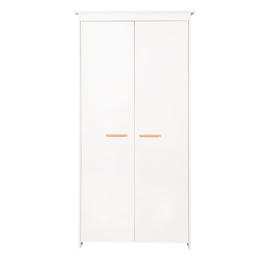 Zimmer Set 'Lilo' - Kombi-Bett 70x140 + Wickelkommode + Kleiderschrank - Weiß – Freisteller (15/19)