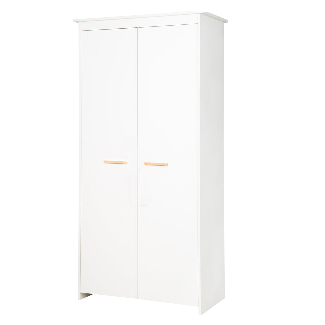 Zimmer Set 'Lilo' - Kombi-Bett 70x140 + Wickelkommode + Kleiderschrank - Weiß – Freisteller (16/19)
