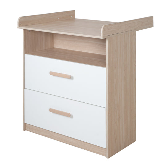 Chambre de bébé set cabane 3pièces en aspect maison - Blanc / décor chêne – Détourage (11/25)