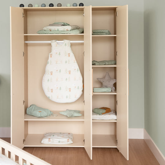 Children's Room Set 3-Piece 'Momo' - Solid Wood Handles - Cashmere / Tristan Oak – Lifestyle Image (17/23)