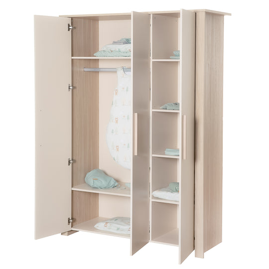 Children's Room Set 3-Piece 'Momo' - Solid Wood Handles - Cashmere / Tristan Oak – Cutout (18/23)