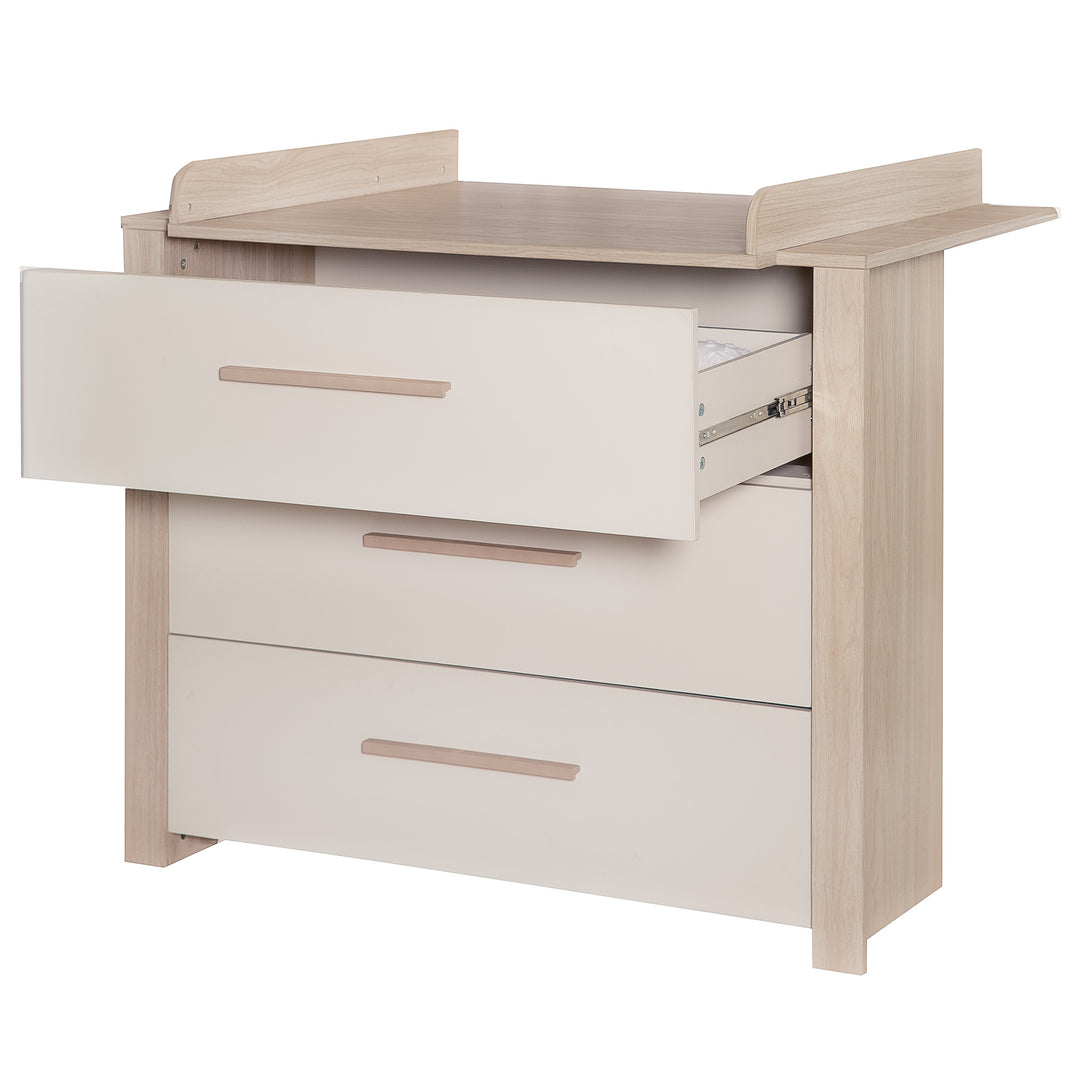 Children's Room Set 3-Piece 'Momo' - Solid Wood Handles - Cashmere / Tristan Oak – Cutout (12/23)