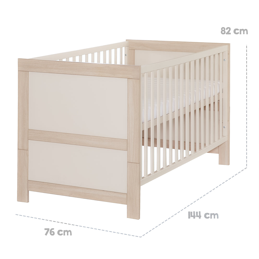 Children's Room Set 3-Piece 'Momo' - Solid Wood Handles - Cashmere / Tristan Oak – Infographic (6/23)