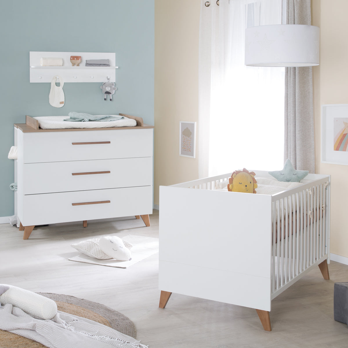Furniture Set 'Ole', incl. Baby-/Children's Bed 70 x 140 cm & Changing Table – Special Image (1/24)