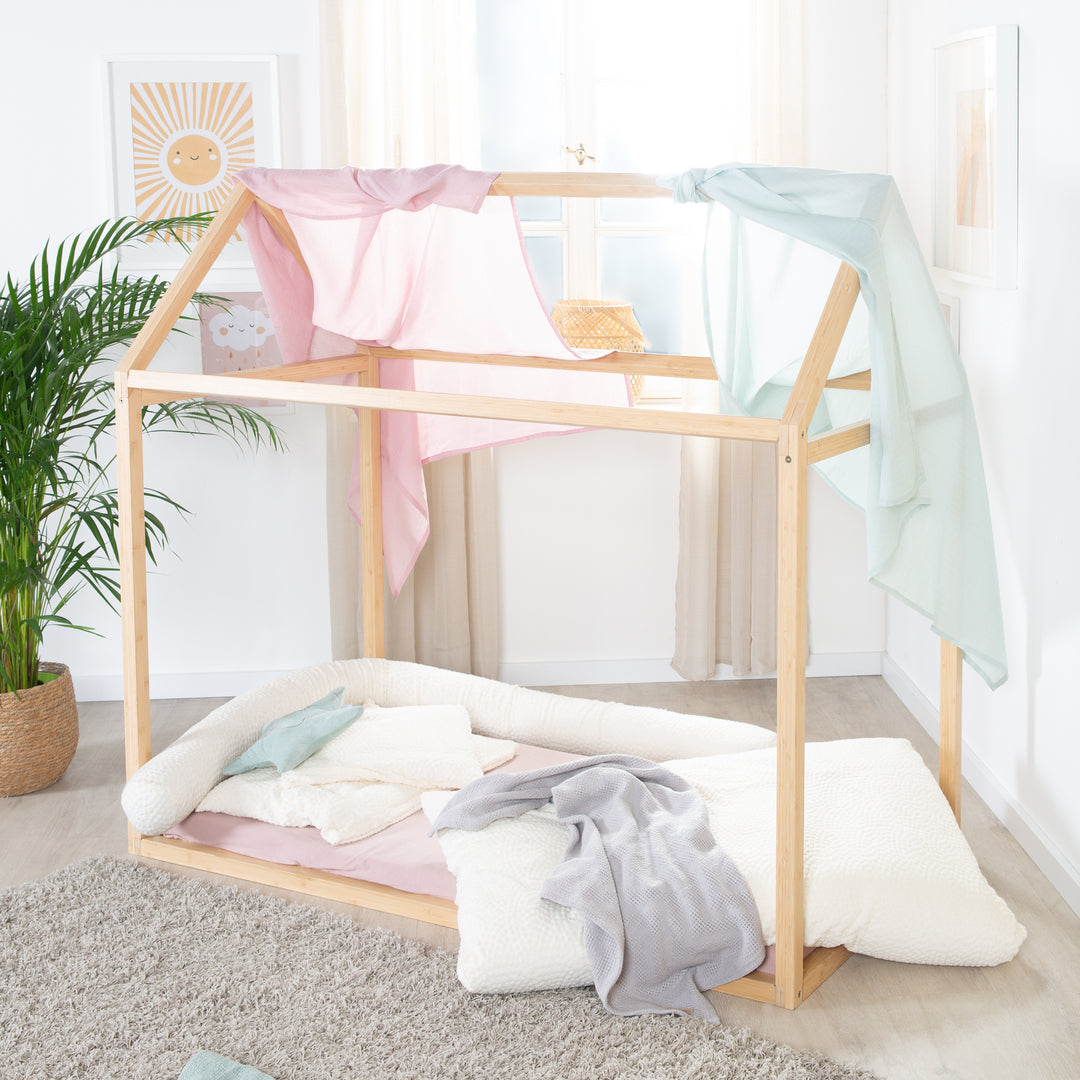 Hausbett 70 x 140 cm - Montessori-Bett aus Bambus-Holz - FSC zertifiziert – Milieubild (5/13)