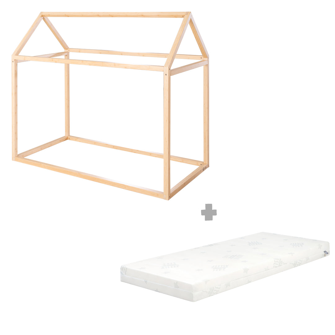 Hausbett 70 x 140 cm - Montessori-Bett aus Bambus-Holz - FSC zertifiziert – Freisteller (13/13)