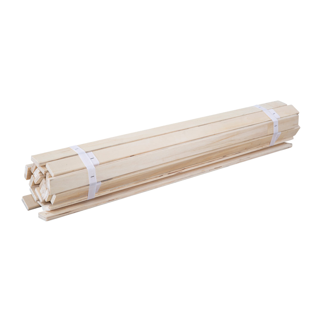 Roll-Slatted Frame in Various. Sizes for Montessori House Beds - Wood Natural – Cutout (3/3)