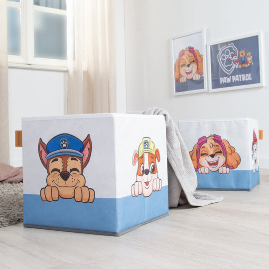 Caja de almacenaje 'Paw Patrol' 2piezas - Azul / blanco – Foto ambientada (4/13)