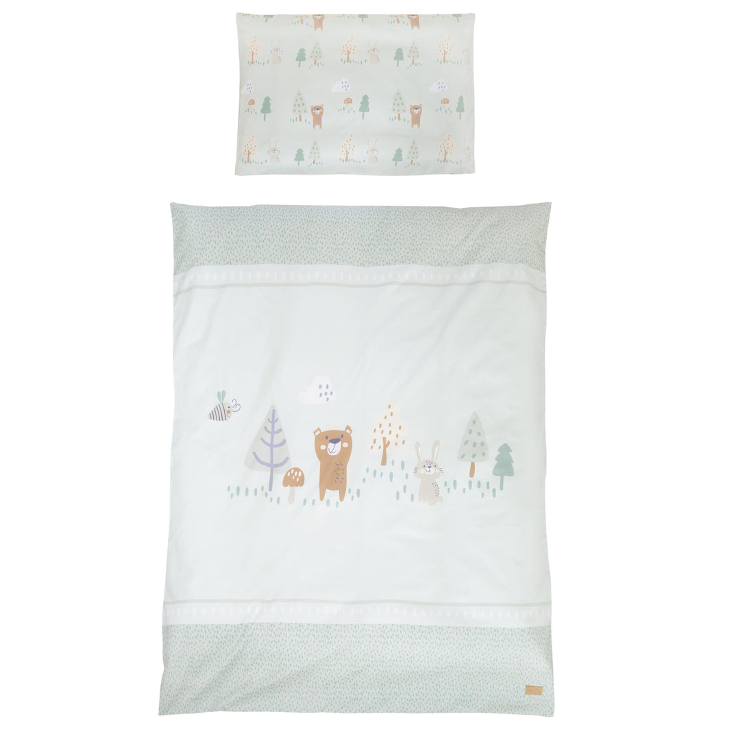 Children's Bedding 'Woodland Buddies' - Cover 100 x 135 cm - Pastel Green – Cutout (9/12)