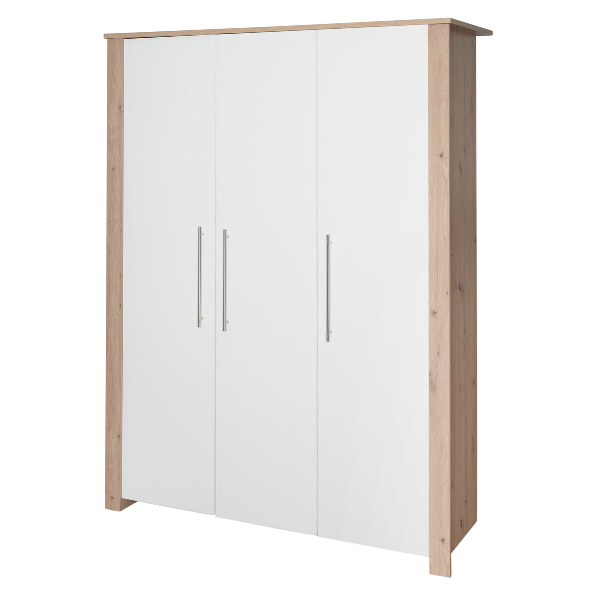 Armario 'Malo' 3puertas con soft-close-Scharnieren - Blanco / decorado en roble – Recorte (1/8)