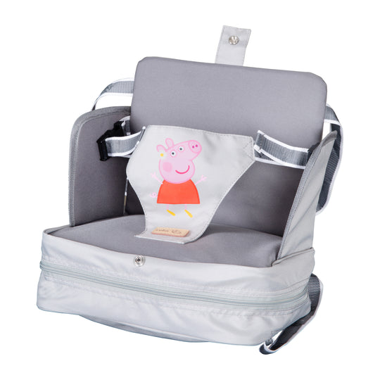Alzador 'Peppa Pig' - Hinchable asiento con elevado paneles laterales - Gris / rosa – Recorte (1/4)
