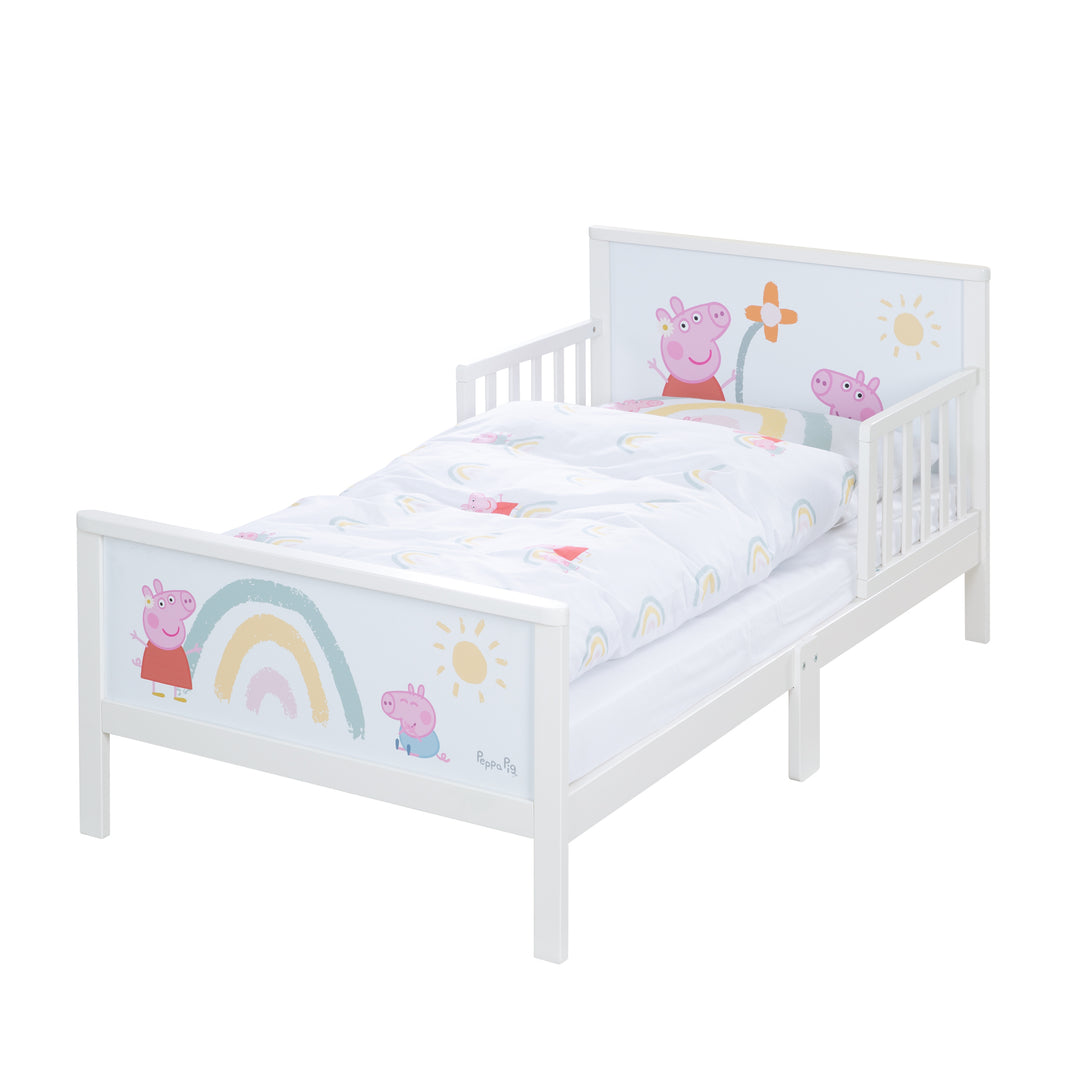 Toddler-Themenbett 'Peppa Pig' 70 x 140 cm inkl. Lattenrost & Bettwäsche – Freisteller (6/13)