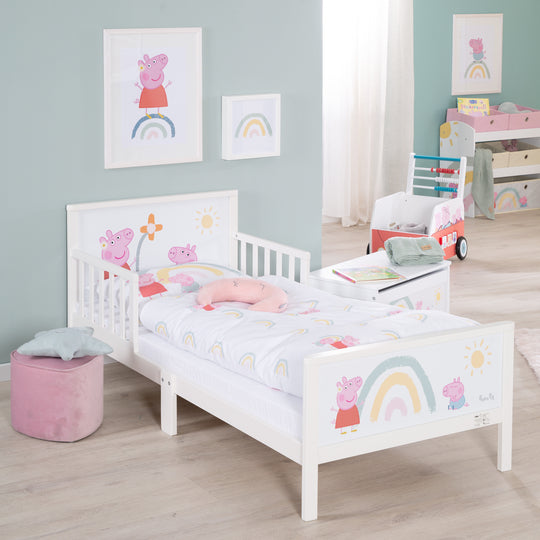 Toddler-Themenbett 'Peppa Pig' 70 x 140 cm inkl. Lattenrost & Bettwäsche – Milieubild (7/13)