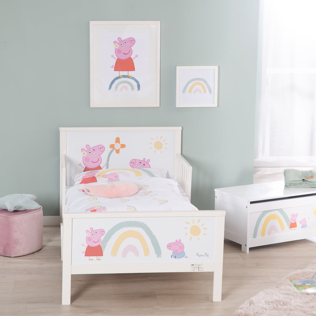 Toddler-Themenbett 'Peppa Pig' 70 x 140 cm inkl. Lattenrost & Bettwäsche – Milieubild (8/13)