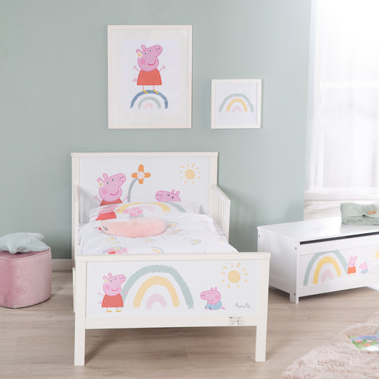 Toddler-Themenbett 'Peppa Pig' 70 x 140 cm inkl. Lattenrost & Bettwäsche – Milieubild (8/13)