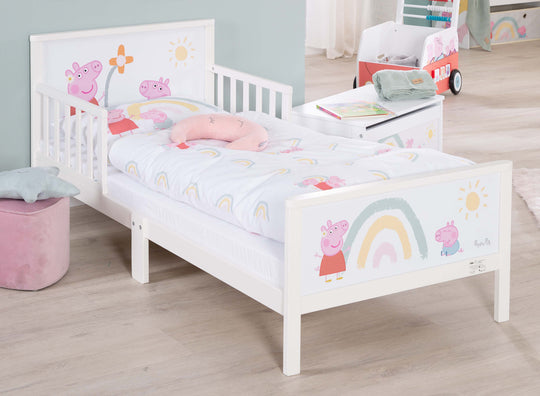 Toddler-Themenbett 'Peppa Pig' 70 x 140 cm inkl. Lattenrost & Bettwäsche – Freisteller (12/13)