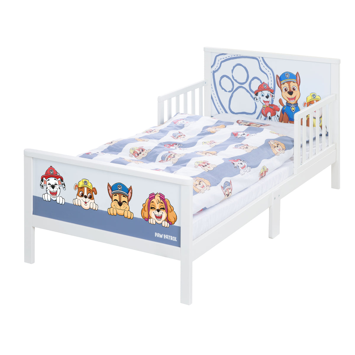 Toddler-Themenbett 'Paw Patrol' 70 x 140 cm incl. somier de láminas & ropa de cama – Recorte (1/7)