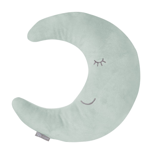 Cuscino poggianuca in forma di luna 'roba Style' - Morbido cuscino decorativo - Frosty green – Ritaglio (1/5)