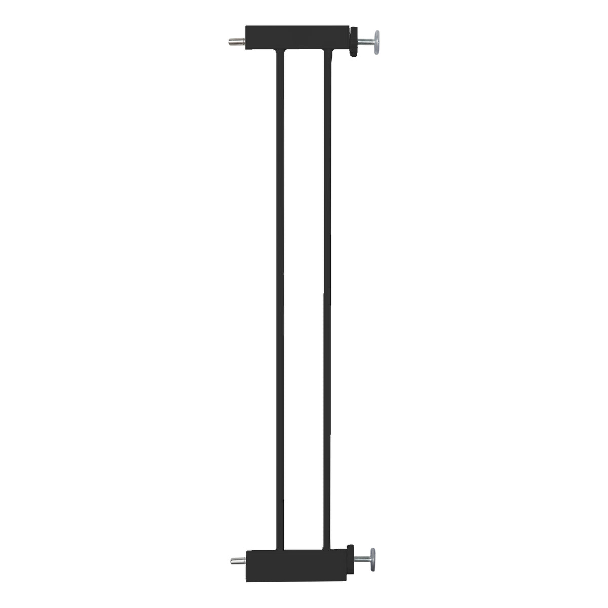 Élément d'extension 14 cm - Extension pour barrière de porte et d'escalier easySafe + en métal - Noir – Détourage (1/5)