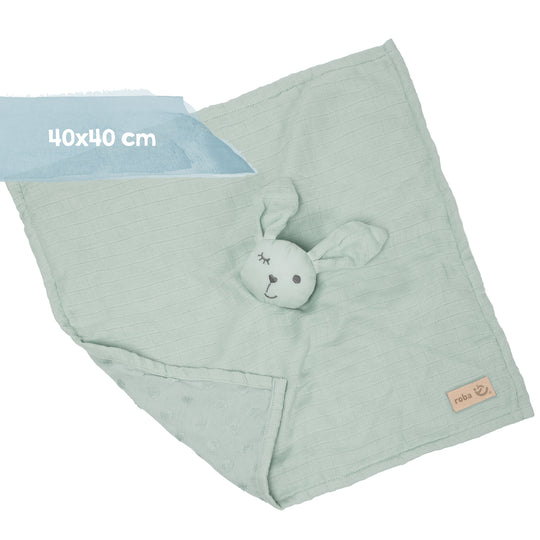 Organic coffret cadeau 'Lil Planet' frosty green, boudin de lit biologique, -couverture & -Doudou – Infographie (5/5)