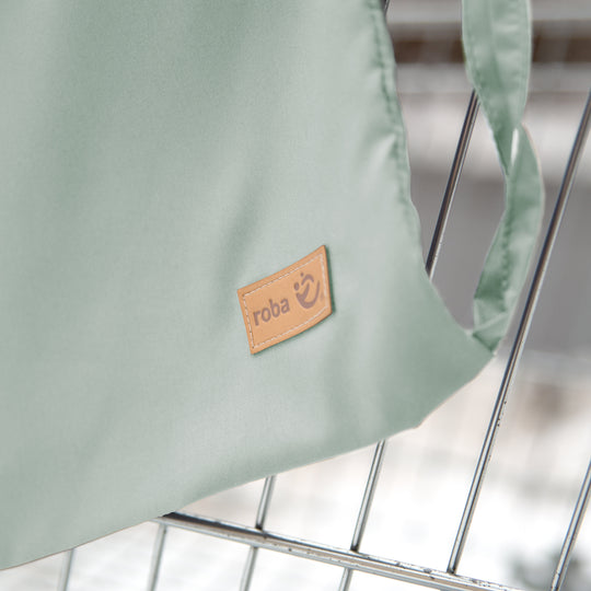 Housse de caddie 'roba Style' pour bébés avec sac à dos de transport - Frosty green – Photo de détail (4/4)