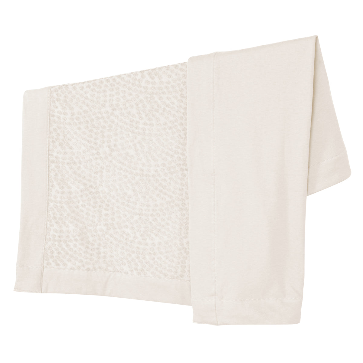 Babydecke 80 x 80 cm 'Seashells Oyster' - GOTS & Oeko-Tex zertifiziert - Weiß – Freisteller (1/7)