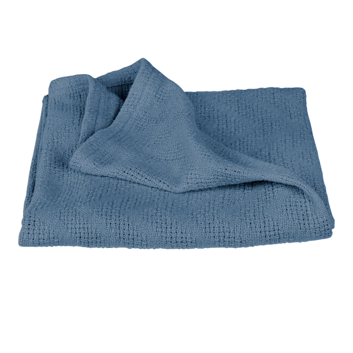 Babydecke 'Seashells Indigo' 80 x 80 cm - Oeko Tex & GOTS zertifiziert - Blau – Freisteller (1/7)