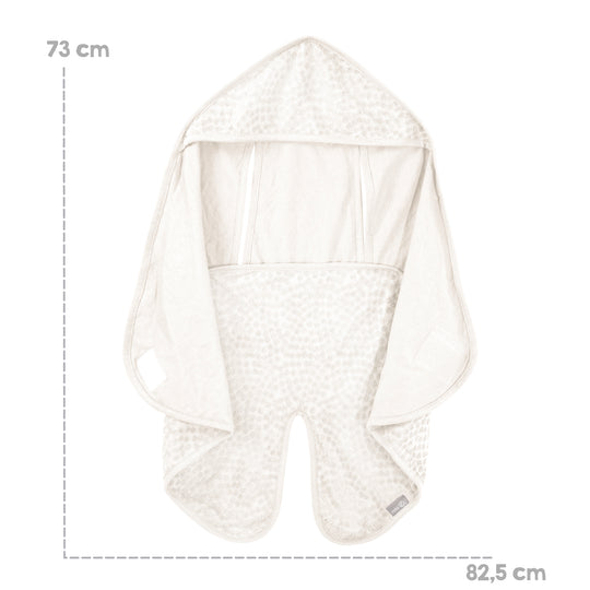 Einschlagdecke 80 x 80 cm 'Seashells Oyster' - GOTS & Oeko Tex zertifiziert - Weiß – Infografik (4/6)