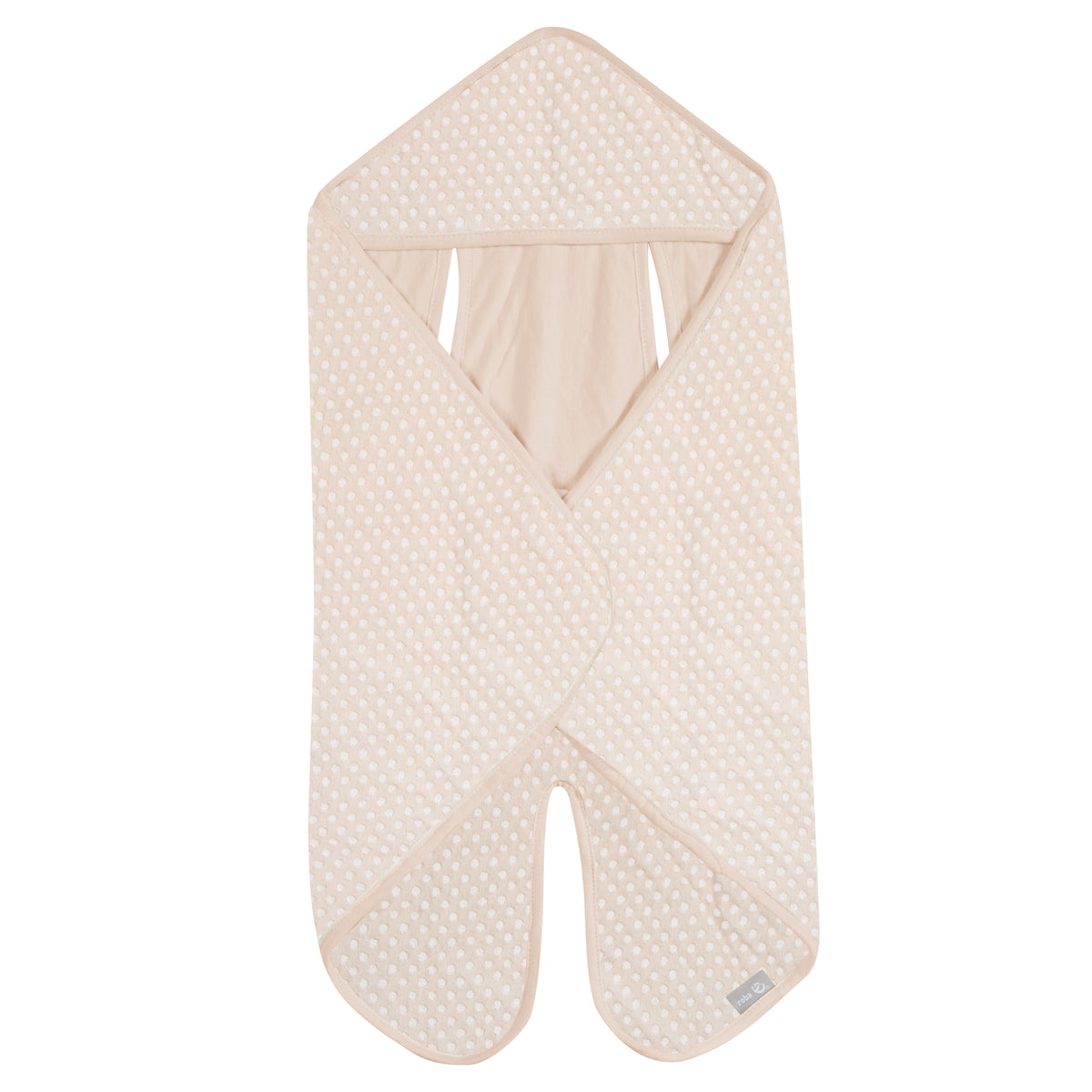 Manta de arrullo 80 x 80 cm 'Frosty Almond' - GOTS & Oeko tex certificado - Beige – Foto del producto (1/4)