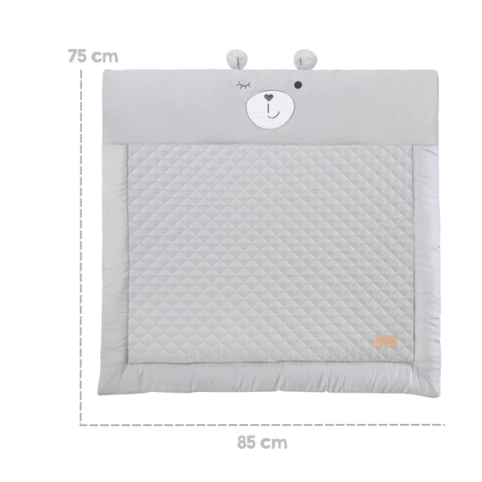 2in1 Krabbeldecke 'roba Style' mit Spielbogen + 5 Elementen - 85 x 75 cm - Silbergrau – Infografik (7/7)