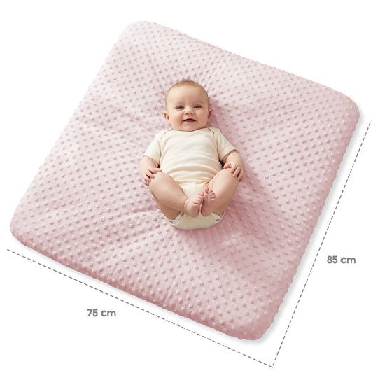 Organic Spannbezug für Wickelauflagen 'Lil Planet' aus Bio-Jersey - GOTS - 85 x 75 cm - Rosa / Mauve – Infografik (6/15)