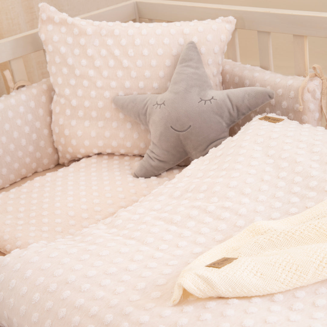 Ropa de cama infantil 100 x 135 cm 'Frosty Almond' - GOTS & Oeko tex certificado - Beige – Foto ambientada (2/10)
