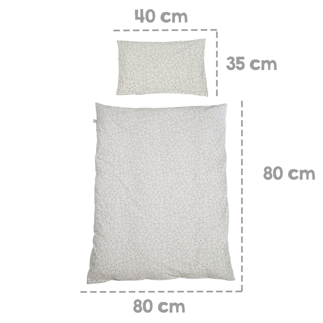 Bettwäsche 'miffy®', 100 x 135 cm, 100 % Baumwoll-Jersey, für Kinder- & Babybetten – Infografik (3/6)