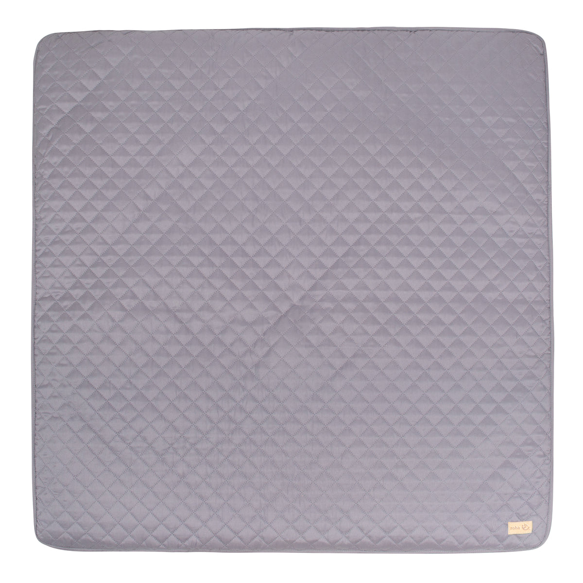 Krabbeldecke 'roba Style' - 100 x 100 cm - Spieldecke gesteppt - Anthrazit – Freisteller (1/3)