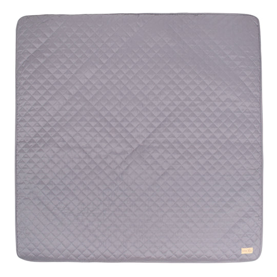 Krabbeldecke 'roba Style' - 100 x 100 cm - Spieldecke gesteppt - Anthrazit – Freisteller (1/3)